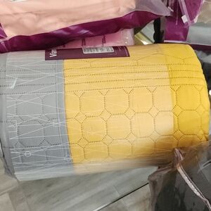 Vianney quilt yellow and gray FULL/QS